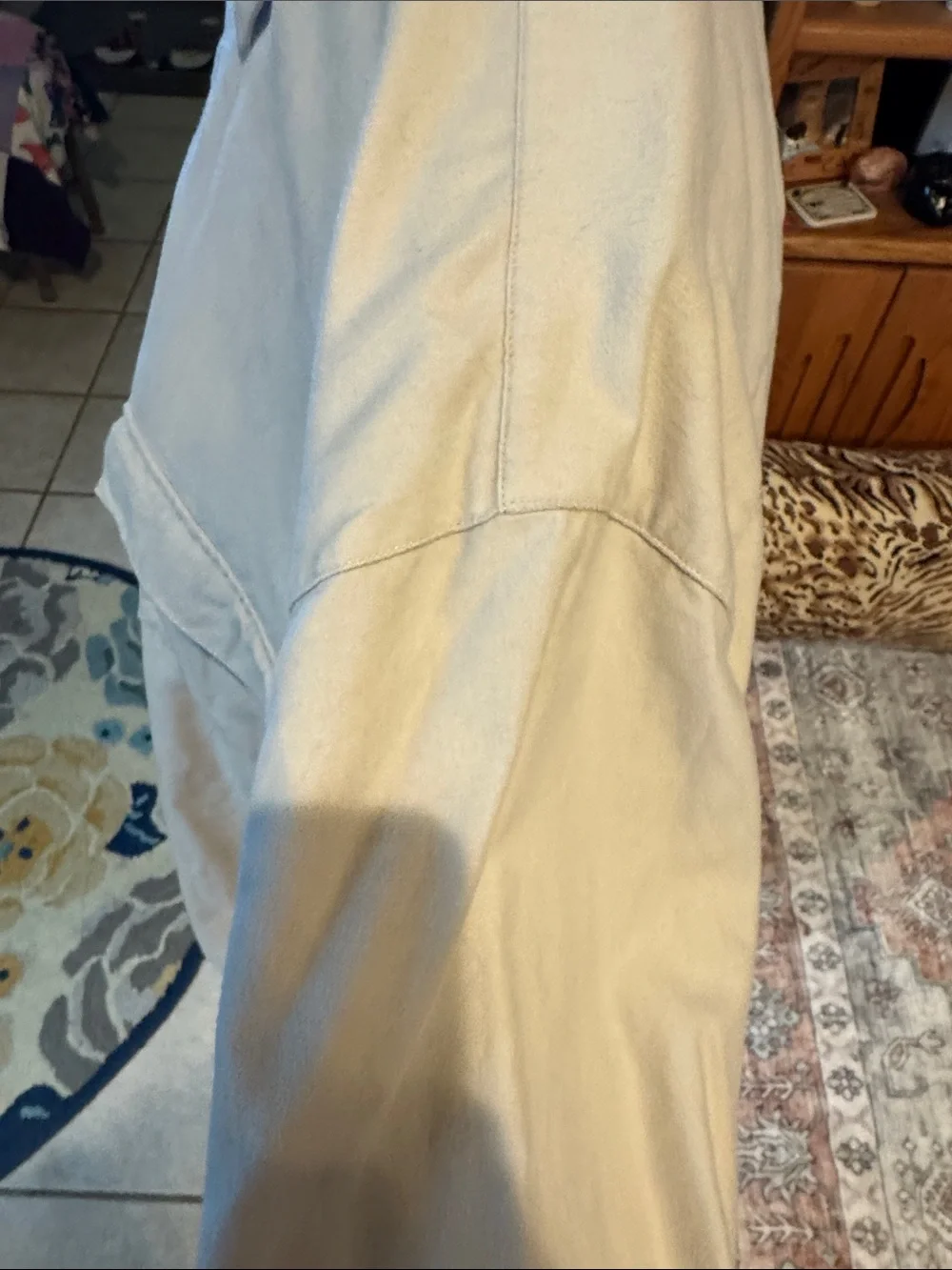 Cherokee Beige Button-Up Shirt Jacket